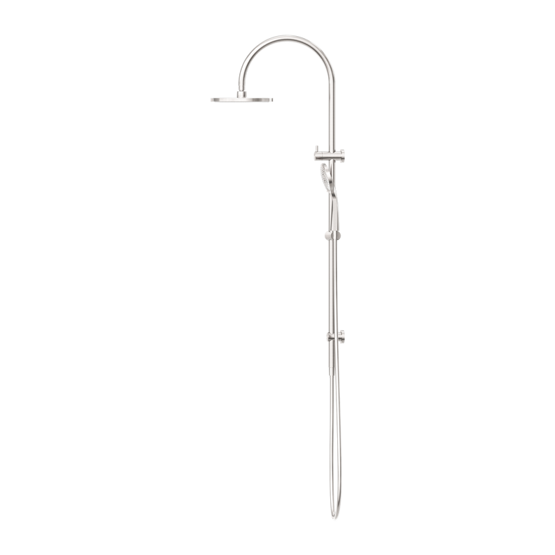 Mecca Twin Shower With Air Shower Brushed Nickel