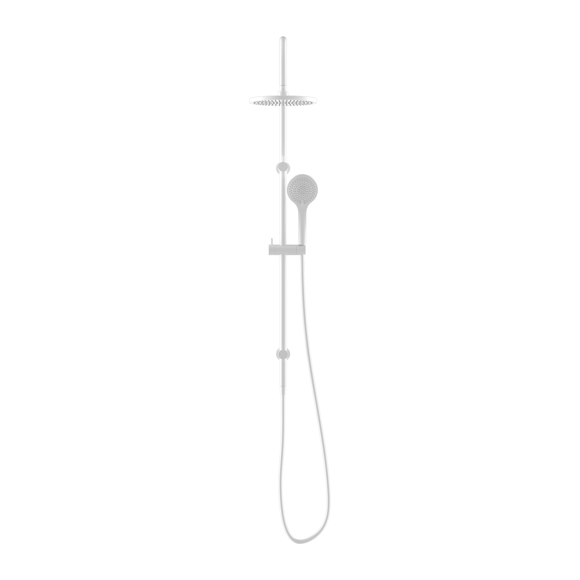 Mecca Twin Shower With Air Shower Matte White