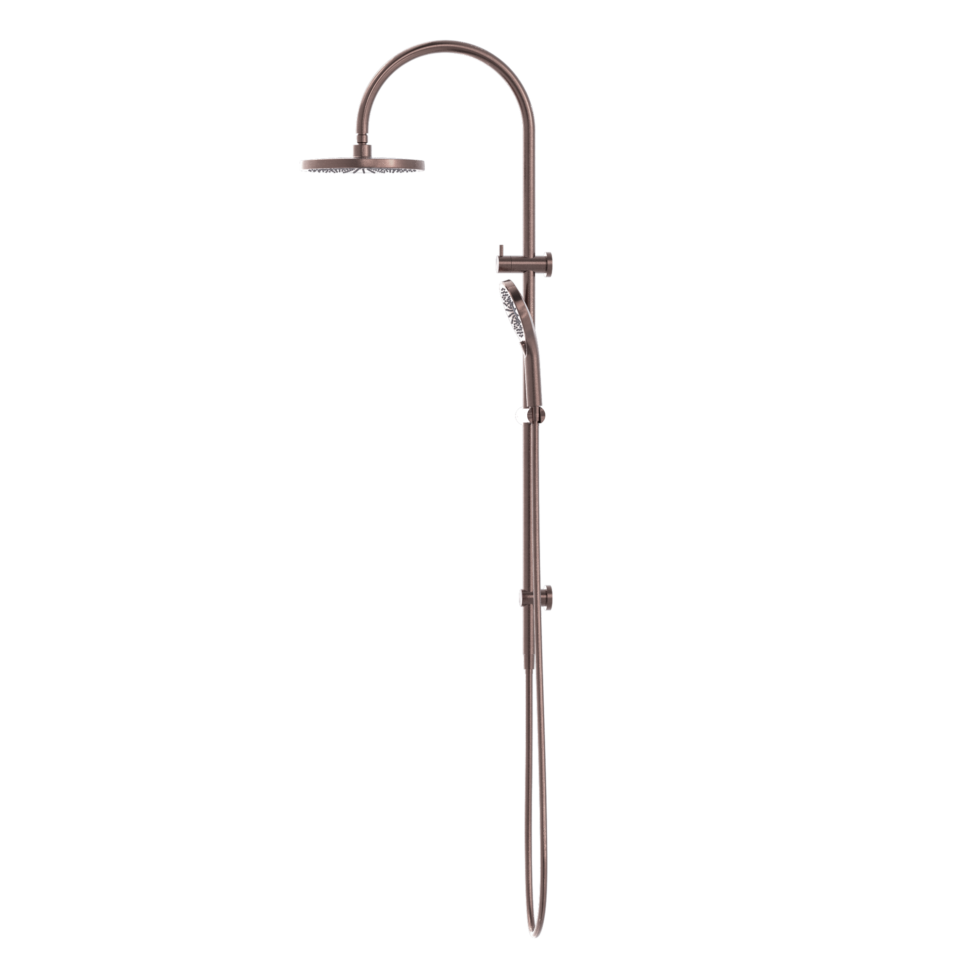 Mecca Twin Shower Brushed Bronze