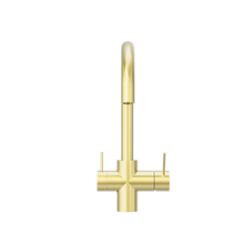Mecca 3 Way Filtered Mixer Tap Brushed Gold