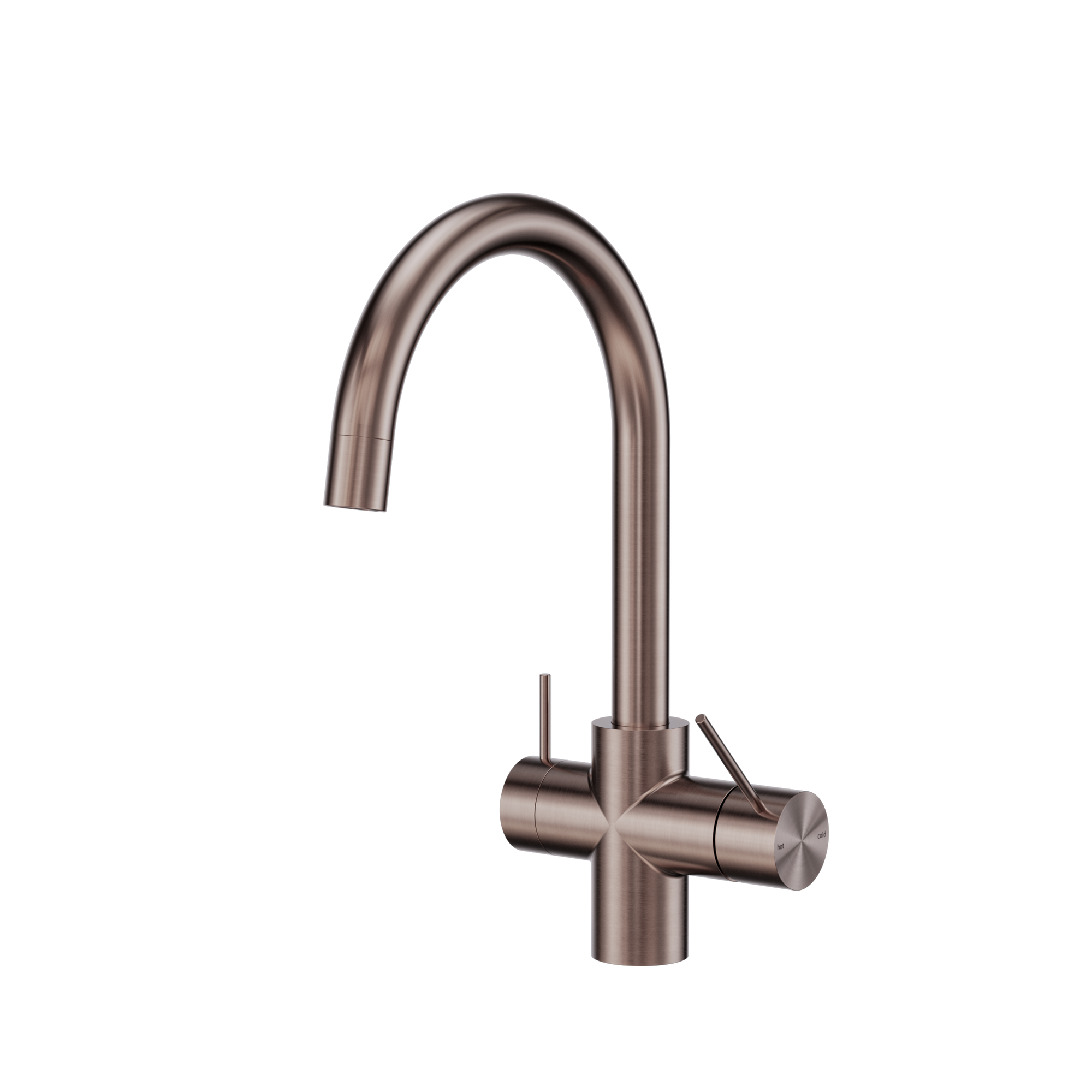 Mecca 3 Way Filtered Mixer Tap Brushed Bronze