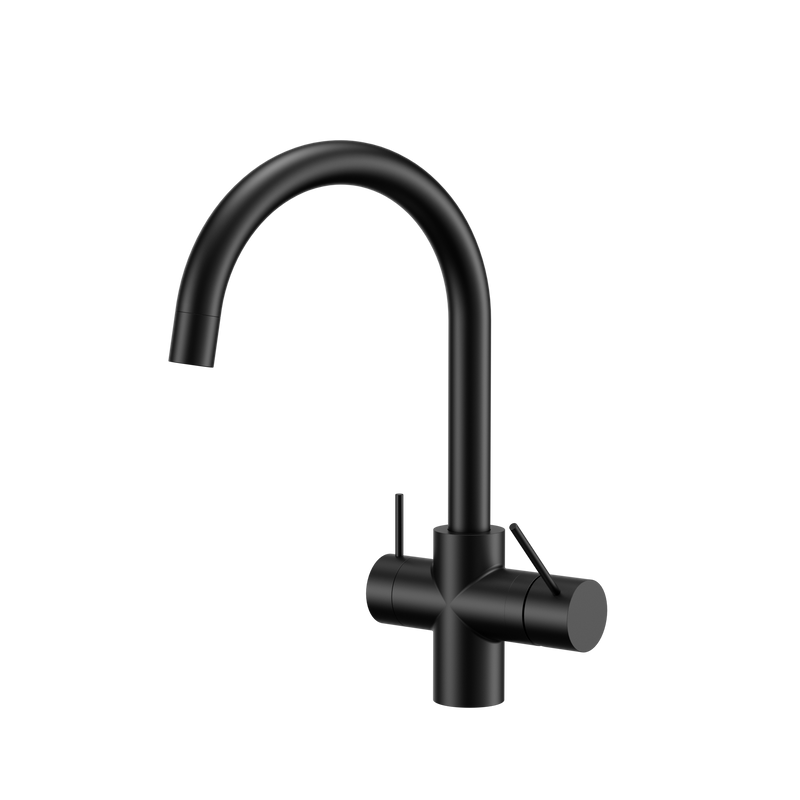 Mecca 3 Way Filtered Mixer Tap Matte Black
