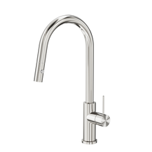 Mecca Pull Out Sink Mixer With Vegie Spray Function Brushed Nickel