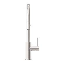 Mecca Pull Out Sink Mixer With Vegie Spray Function Brushed Nickel