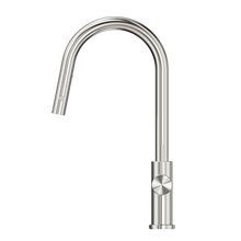 Mecca Pull Out Sink Mixer With Vegie Spray Function Brushed Nickel