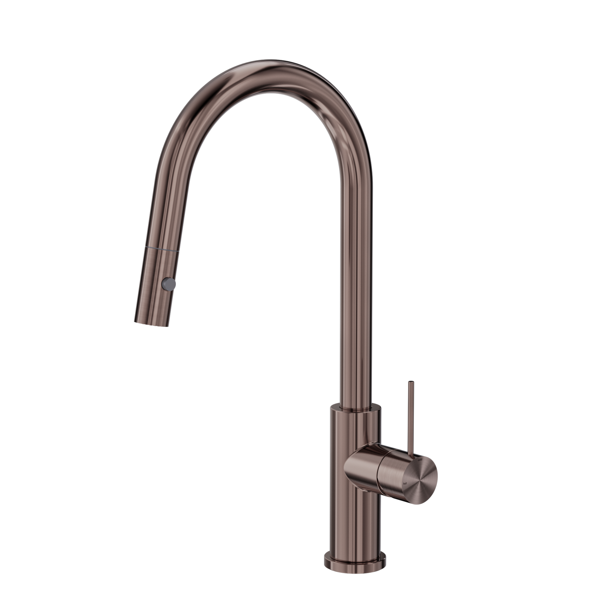 Mecca Pull Out Sink Mixer With Vegie Spray Function Brushed Bronze