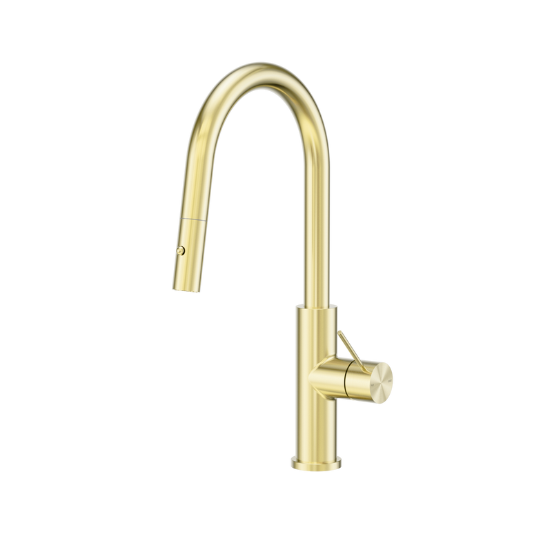 Mecca Smart Sensor Pull Out Kitchen Mixer Brushed Gold