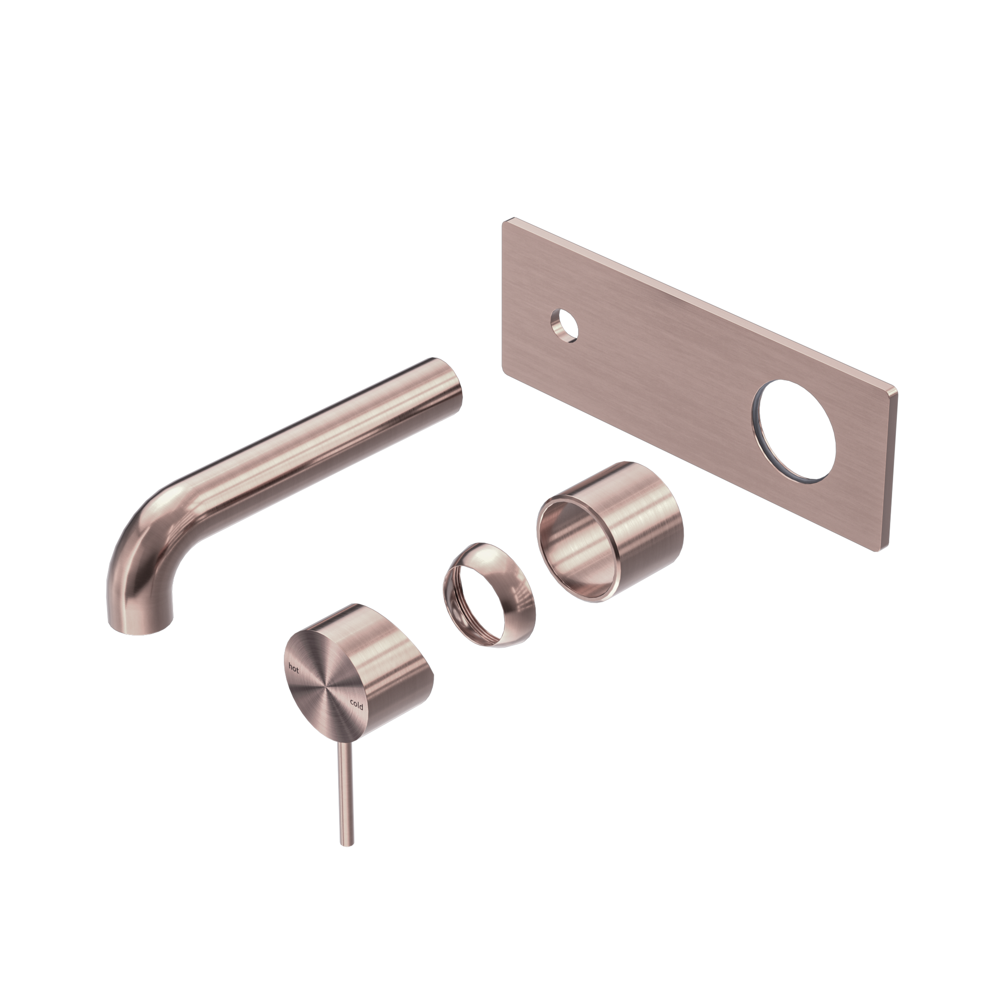 Mecca Wall Basin/Bath Mixer 120mm Trim Kits Only Brushed Bronze