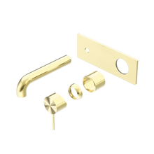 Mecca Wall Basin/Bath Mixer 185mm Trim Kits Only Brushed Gold