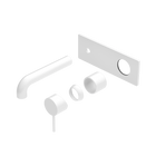 Mecca Wall Basin/Bath Mixer 185mm Trim Kits Only Matte White