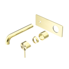 Mecca Wall Basin/Bath Mixer 230mm Trim Kits Only Brushed Gold