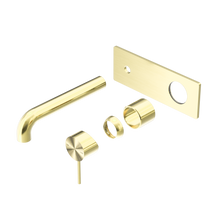 Mecca Wall Basin/Bath Mixer 230mm Trim Kits Only Brushed Gold