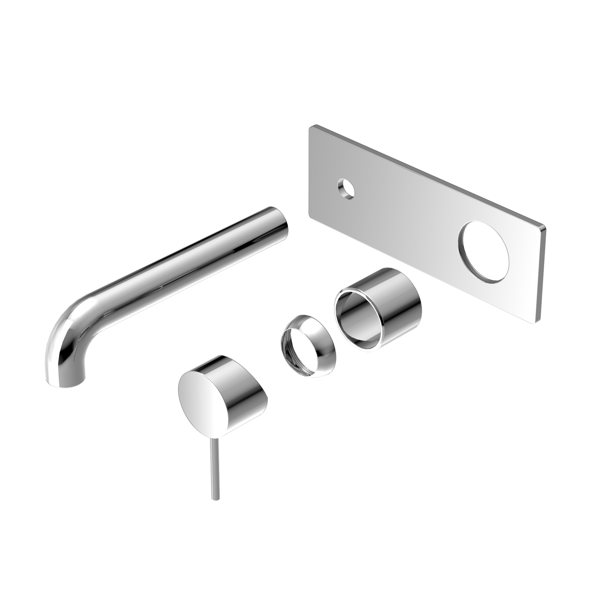 Mecca Wall Basin/Bath Mixer 230mm Trim Kits Only Chrome