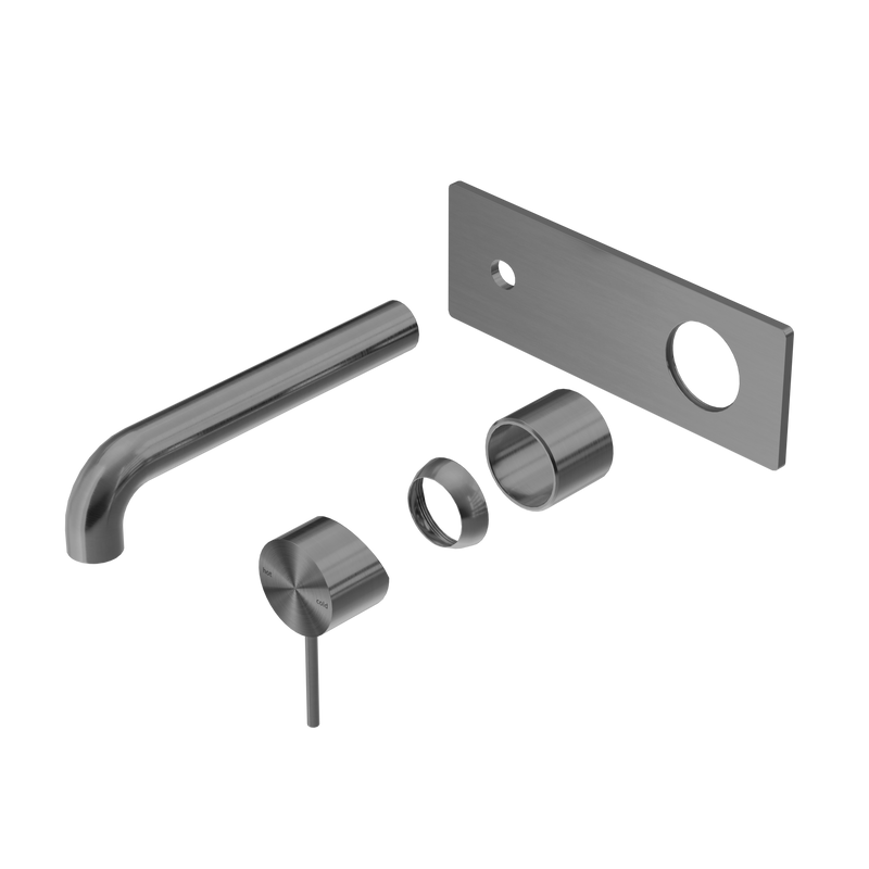 Mecca Wall Basin/Bath Mixer 230mm Trim Kits Only Gun Metal