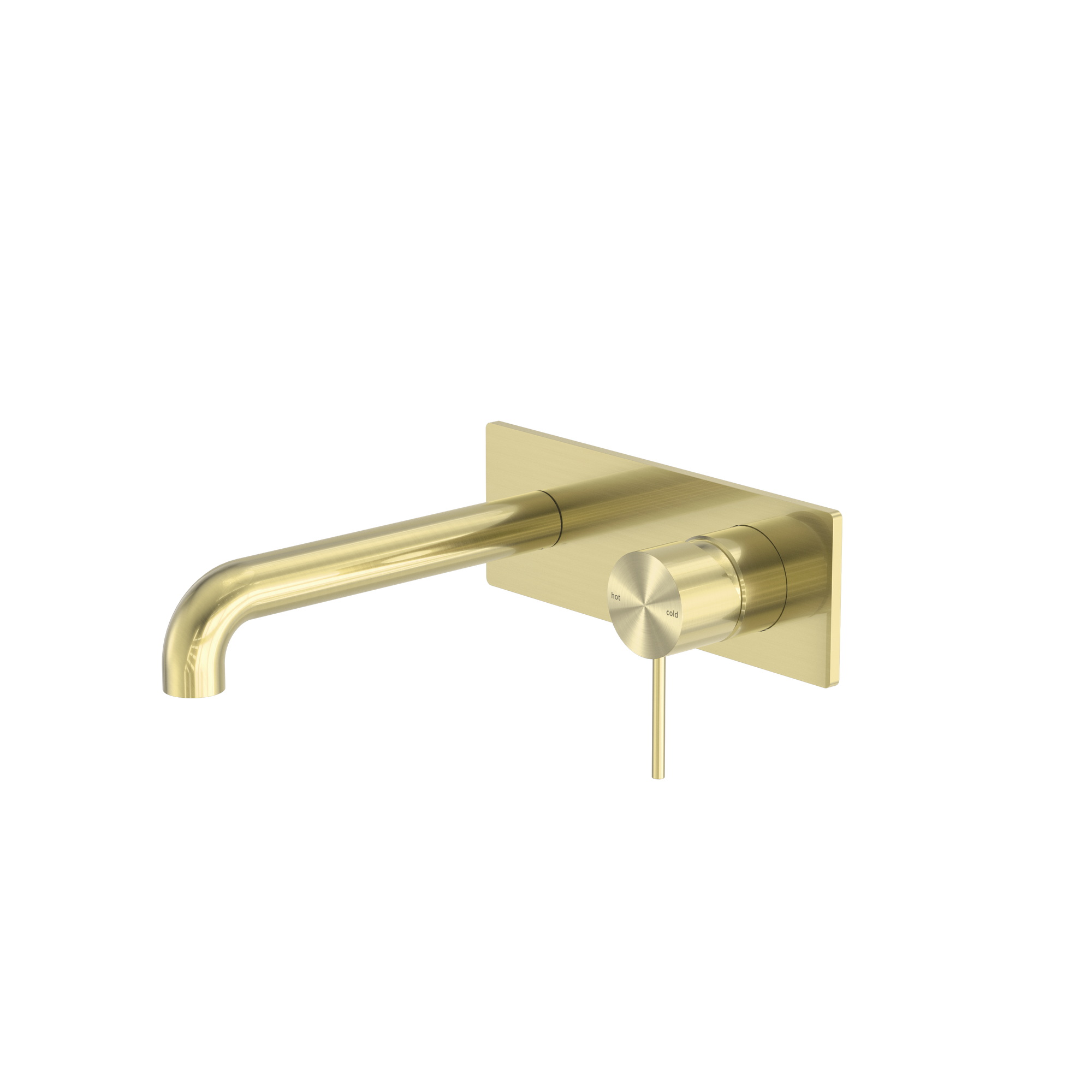 Mecca Wall Basin/Bath Mixer 260mm Brushed Gold