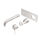 Mecca Wall Basin/Bath Mixer 260mm Trim Kits Only Brushed Nickel