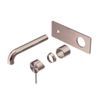 Mecca Wall Basin/Bath Mixer 260mm Trim Kits Only Brushed Bronze