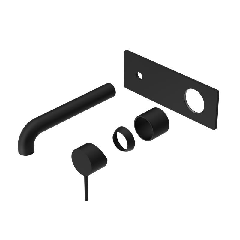 Mecca Wall Basin/Bath Mixer 260mm Trim Kits Only Matte Black