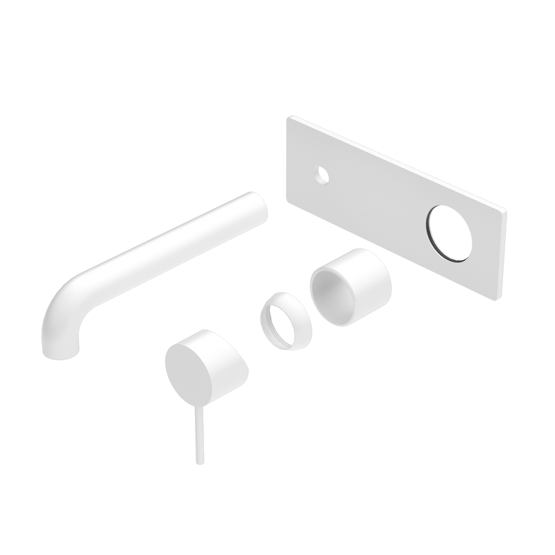 Mecca Wall Basin/Bath Mixer 260mm Trim Kits Only Matte White