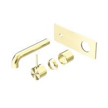 Mecca Wall Basin/Bath Mixer Handle Up 120mm Trim Kits Only Brushed Gold