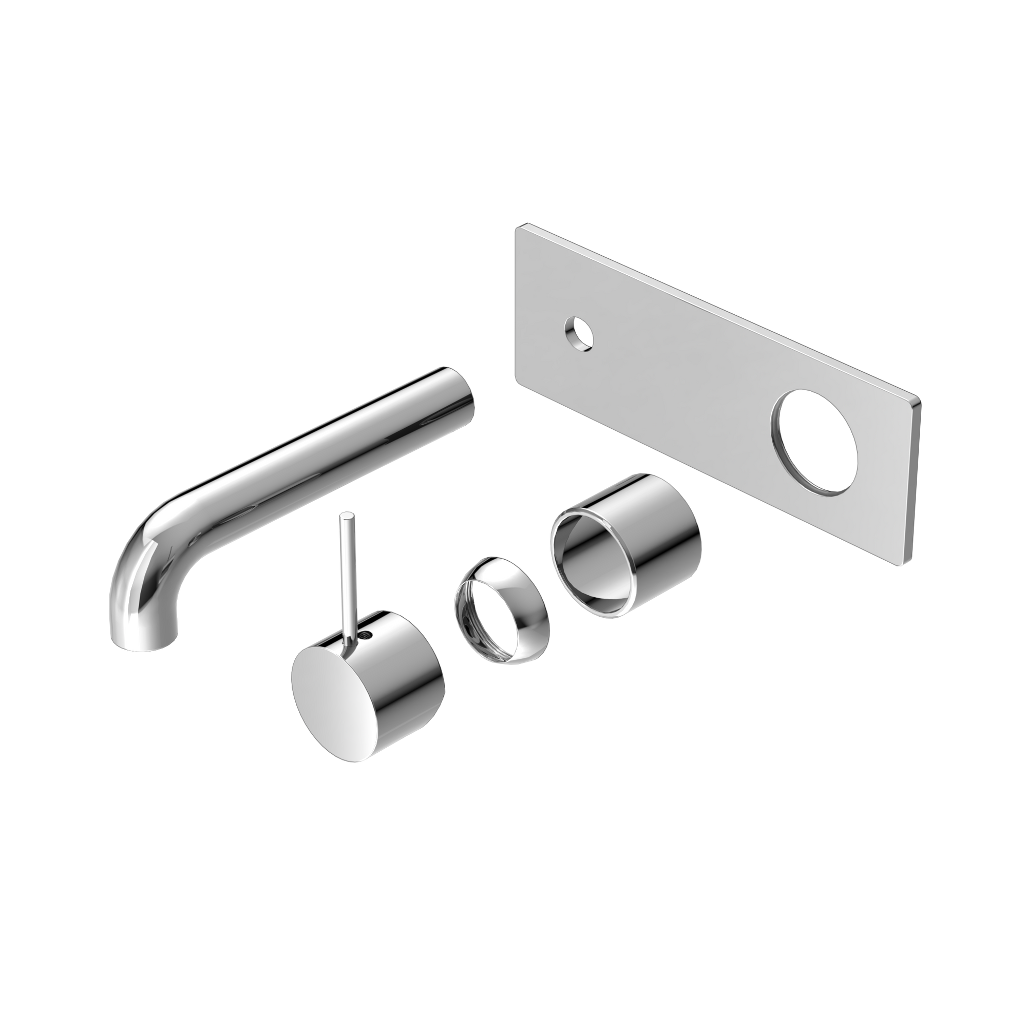 Mecca Wall Basin/Bath Mixer Handle Up 120mm Trim Kits Only Chrome