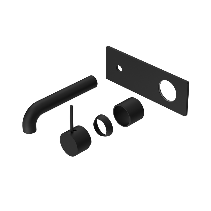 Mecca Wall Basin/Bath Mixer Handle Up 120mm Trim Kits Only Matte Black