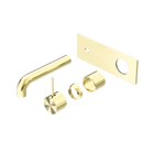 Mecca Wall Basin/Bath Mixer Handle Up 160mm Trim Kits Only Brushed Gold