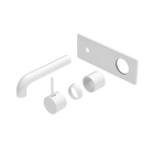 Mecca Wall Basin/Bath Mixer Handle Up 160mm Trim Kits Only Matte White