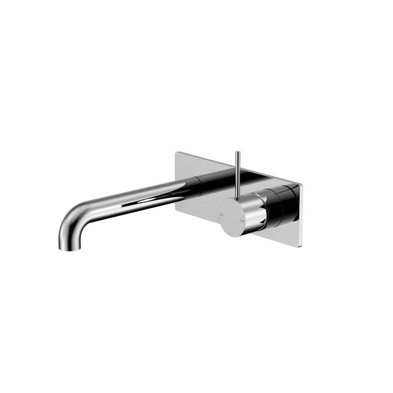 Mecca Wall Basin/Bath Mixer Handle Up 185mm Chrome