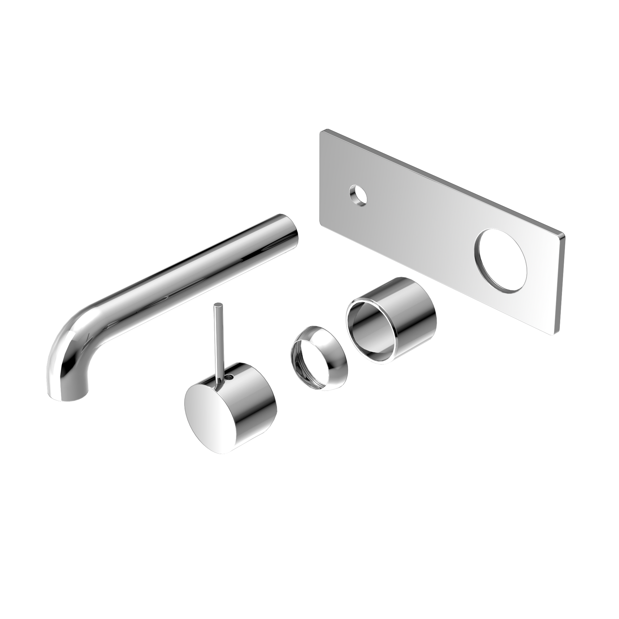Mecca Wall Basin/Bath Mixer Handle Up 185mm Trim Kits Only Chrome