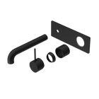 Mecca Wall Basin/Bath Mixer Handle Up 185mm Trim Kits Only Matte Black
