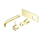 Mecca Wall Basin/Bath Mixer Handle Up 230mm Trim Kits Only Brushed Gold