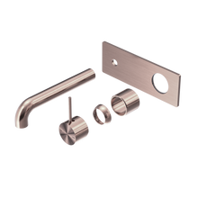 Mecca Wall Basin/Bath Mixer Handle Up 230mm Trim Kits Only Brushed Bronze