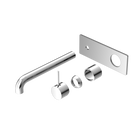 Mecca Wall Basin/Bath Mixer Handle Up 230mm Trim Kits Only Chrome