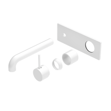 Mecca Wall Basin/Bath Mixer Handle Up 230mm Trim Kits Only Matte White