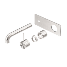 Mecca Wall Basin/Bath Mixer Handle Up 260mm Trim Kits Only Brushed Nickel