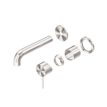 Mecca Wall Basin/Bath Mixer Separate Back Plate 120mm Trim Kits Only Brushed Nickel