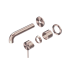 Mecca Wall Basin/Bath Mixer Separate Back Plate 120mm Trim Kits Only Brushed Bronze