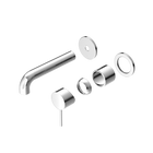 Mecca Wall Basin/Bath Mixer Separate Back Plate 120mm Trim Kits Only Chrome