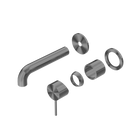 Mecca Wall Basin/Bath Mixer Separate Back Plate 120mm Trim Kits Only Gun Metal