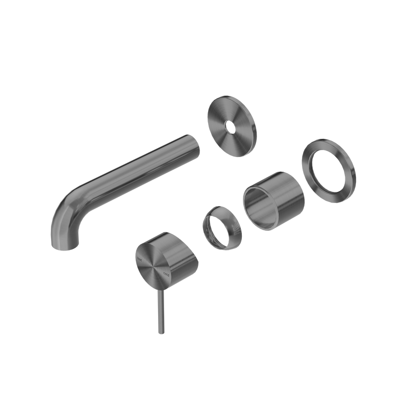 Mecca Wall Basin/Bath Mixer Separate Back Plate 120mm Trim Kits Only Gun Metal