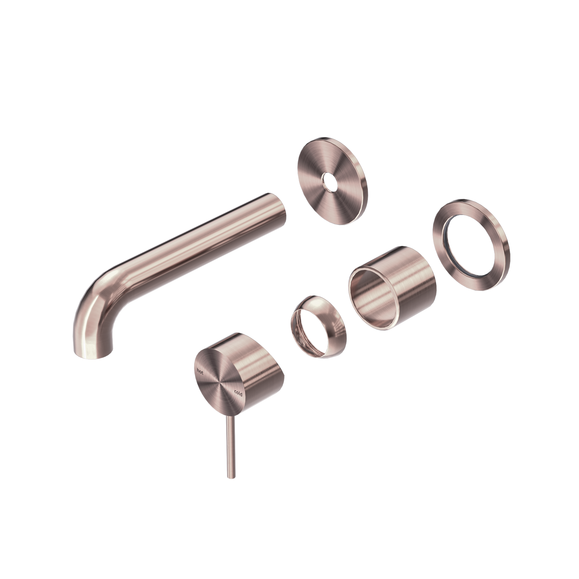 Mecca Wall Basin/Bath Mixer Separate Back Plate 160mm Trim Kits Only Brushed Bronze