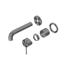 Mecca Wall Basin/Bath Mixer Separate Back Plate 160mm Trim Kits Only Gun Metal