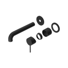 Mecca Wall Basin/Bath Mixer Separate Back Plate 185mm Trim Kits Only Matte Black