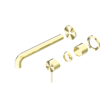 Mecca Wall Basin/Bath Mixer Separate Back Plate 230mm Trim Kits Only Brushed Gold