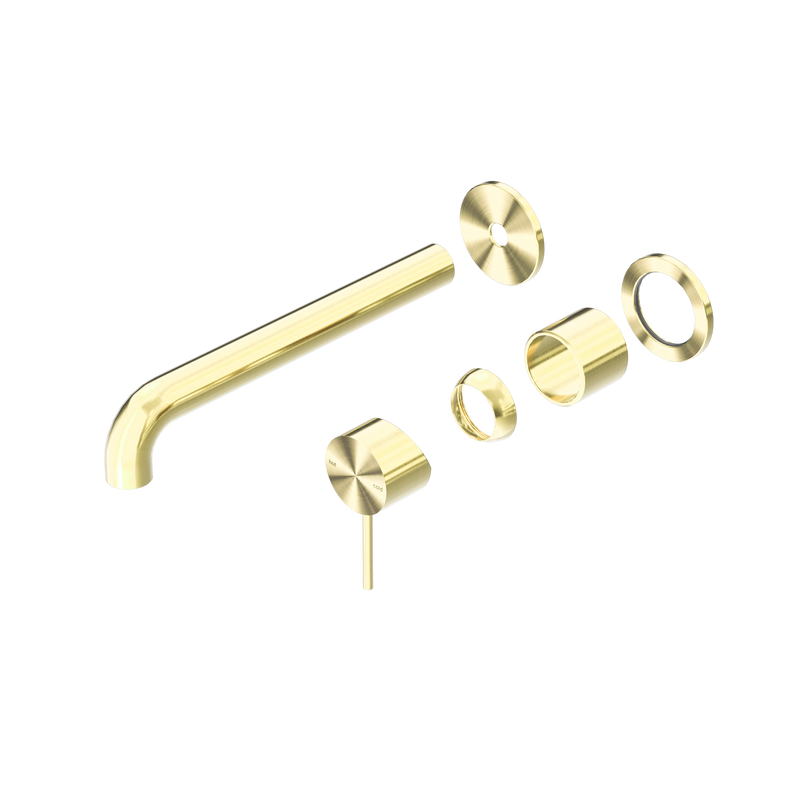 Mecca Wall Basin/Bath Mixer Separate Back Plate 260mm Trim Kits Only Brushed Gold