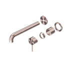 Mecca Wall Basin/Bath Mixer Separate Back Plate 260mm Trim Kits Only Brushed Bronze
