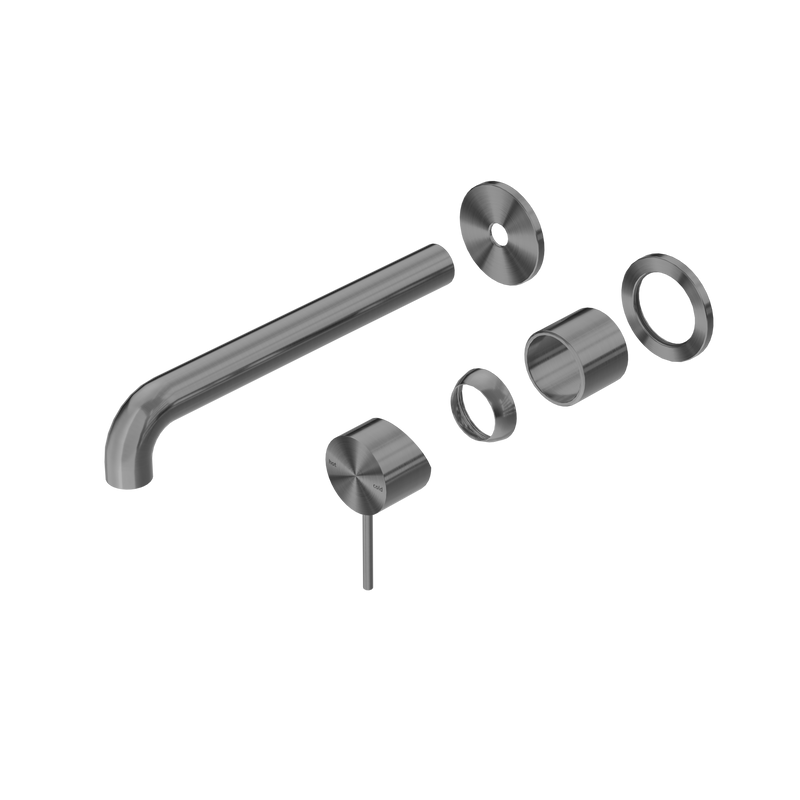 Mecca Wall Basin/Bath Mixer Separate Back Plate 260mm Trim Kits Only Gun Metal