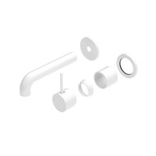 Mecca Wall Basin/Bath Mixer Separate Back Plate Handle Up 120mm Trim Kits Only Matte White