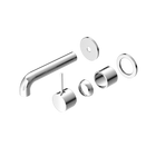 Mecca Wall Basin/Bath Mixer Separate Back Plate Handle Up 160mm Trim Kits Only Chrome